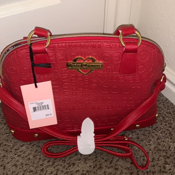 Juicy Couture Handbags - NWT!! Red Juicy Couture Dome Satchel!!!